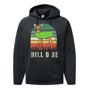 Dill Doe Deer Sunset Pickle Animal Funny Adult Humor Forest Performance Fleece Hoodie