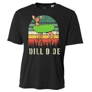 Dill Doe Deer Sunset Pickle Animal Funny Adult Humor Forest Cooling Performance Crew T-Shirt