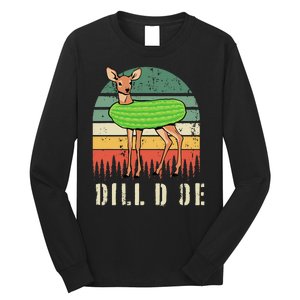 Dill Doe Deer Sunset Pickle Animal Funny Adult Humor Forest Long Sleeve Shirt