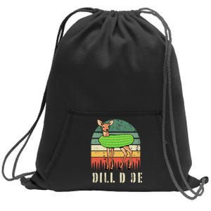 Dill Doe Deer Sunset Pickle Animal Funny Adult Humor Forest Sweatshirt Cinch Pack Bag