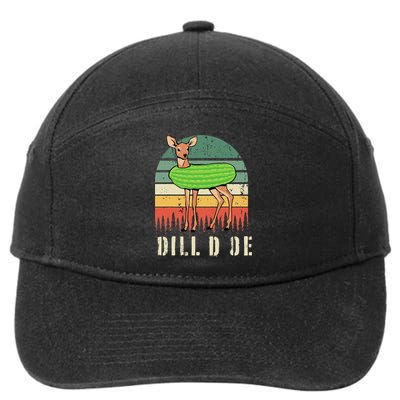 Dill Doe Deer Sunset Pickle Animal Funny Adult Humor Forest 7-Panel Snapback Hat