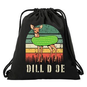 Dill Doe Deer Sunset Pickle Animal Funny Adult Humor Forest Drawstring Bag