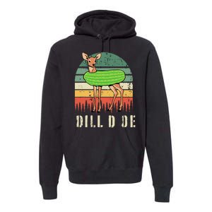 Dill Doe Deer Sunset Pickle Animal Funny Adult Humor Forest Premium Hoodie