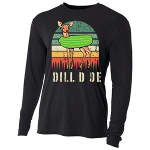 Dill Doe Deer Sunset Pickle Animal Funny Adult Humor Forest Cooling Performance Long Sleeve Crew