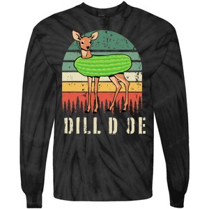 Dill Doe Deer Sunset Pickle Animal Funny Adult Humor Forest Tie-Dye Long Sleeve Shirt