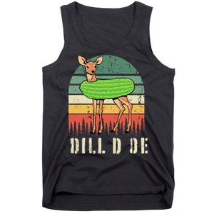 Dill Doe Deer Sunset Pickle Animal Funny Adult Humor Forest Tank Top