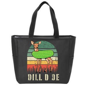 Dill Doe Deer Sunset Pickle Animal Funny Adult Humor Forest Zip Tote Bag