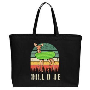 Dill Doe Deer Sunset Pickle Animal Funny Adult Humor Forest Cotton Canvas Jumbo Tote