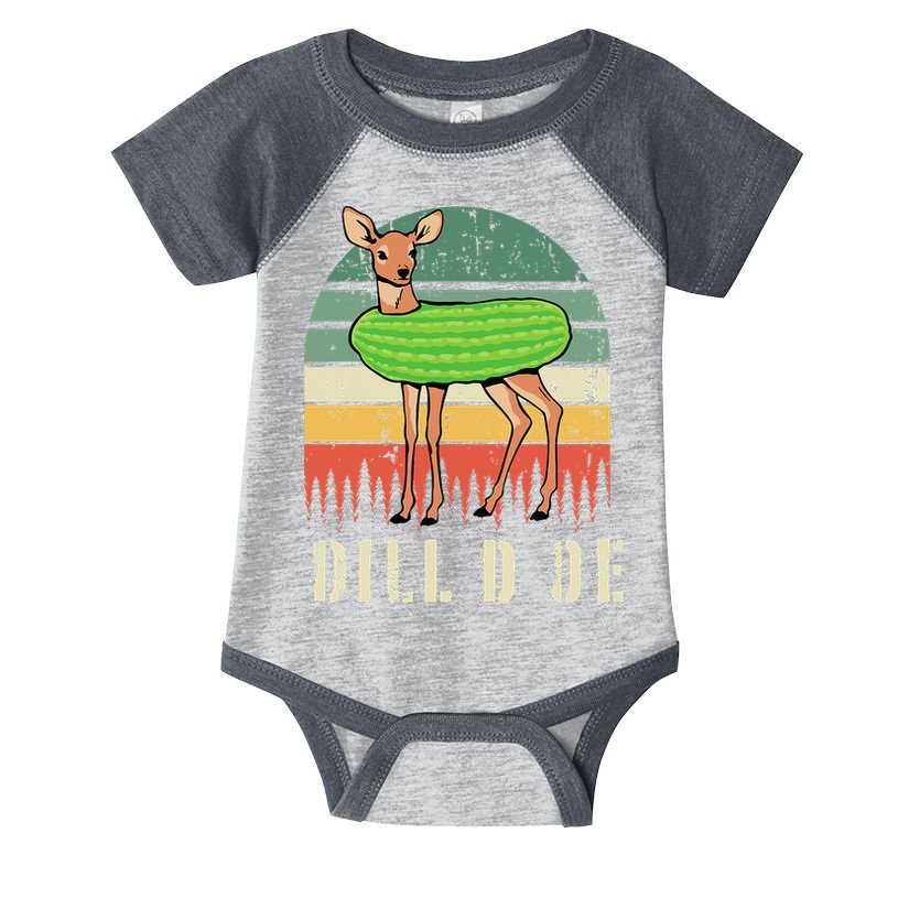 Dill Doe Deer Sunset Pickle Animal Funny Adult Humor Forest Infant Baby Jersey Bodysuit