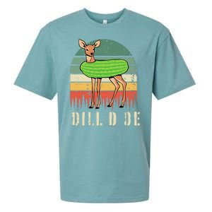 Dill Doe Deer Sunset Pickle Animal Funny Adult Humor Forest Sueded Cloud Jersey T-Shirt