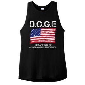 D.O.G.E Doge Department Of Government Efficiency Ladies PosiCharge Tri-Blend Wicking Tank