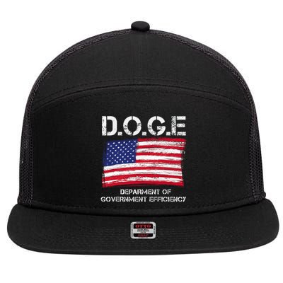 D.O.G.E Doge Department Of Government Efficiency 7 Panel Mesh Trucker Snapback Hat