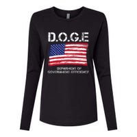 D.O.G.E Doge Department Of Government Efficiency Womens Cotton Relaxed Long Sleeve T-Shirt