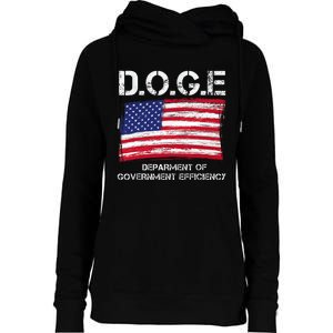 D.O.G.E Doge Department Of Government Efficiency Womens Funnel Neck Pullover Hood