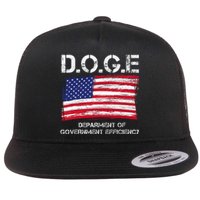 D.O.G.E Doge Department Of Government Efficiency Flat Bill Trucker Hat