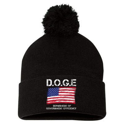 D.O.G.E Doge Department Of Government Efficiency Pom Pom 12in Knit Beanie