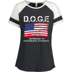 D.O.G.E Doge Department Of Government Efficiency Enza Ladies Jersey Colorblock Tee