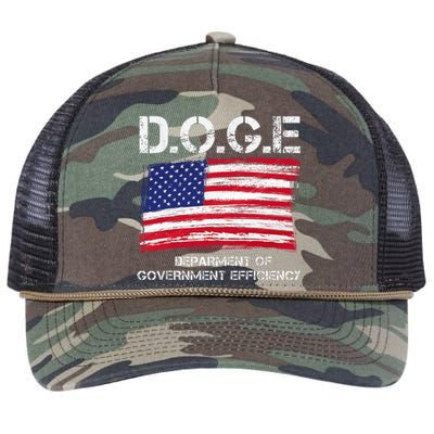 D.O.G.E Doge Department Of Government Efficiency Retro Rope Trucker Hat Cap