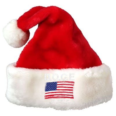 D.O.G.E Doge Department Of Government Efficiency Premium Christmas Santa Hat