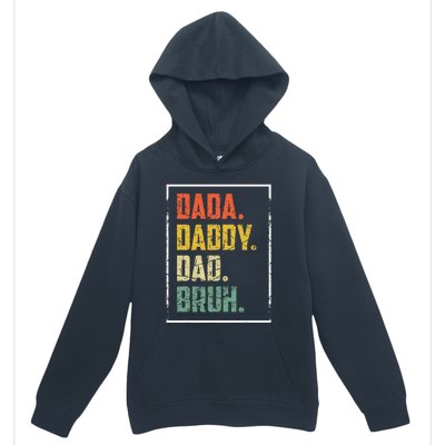 Dada Daddy Dad Father Bruh Funny Fathers Day Vintage Urban Pullover Hoodie