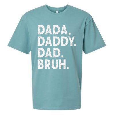 Dada Daddy Dad Bruh Funny Fathers Day Gift Sueded Cloud Jersey T-Shirt