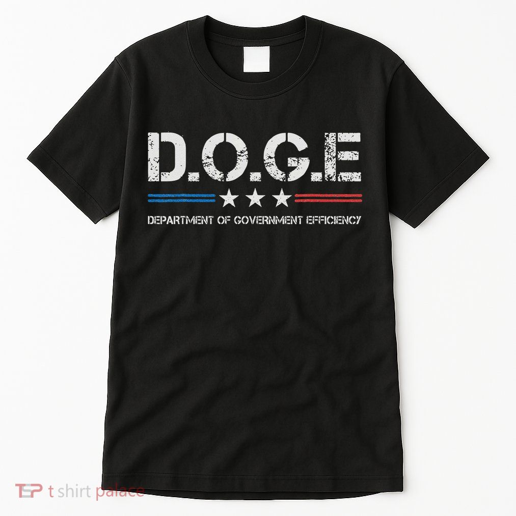 Doge D.O.G.E. Department Of Government Efficiency Tall T-Shirt