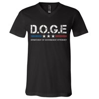 Doge D.O.G.E. Department Of Government Efficiency V-Neck T-Shirt