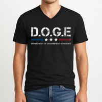 Doge D.O.G.E. Department Of Government Efficiency V-Neck T-Shirt