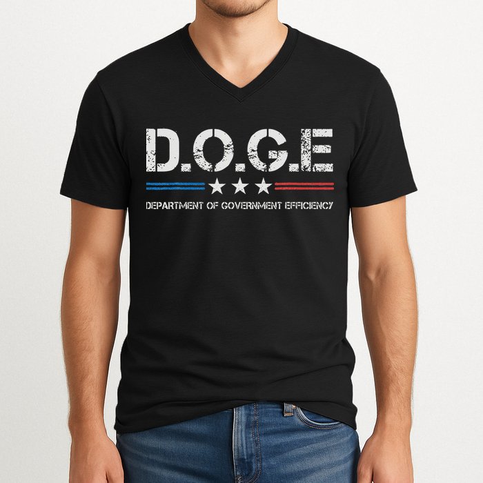 Doge D.O.G.E. Department Of Government Efficiency V-Neck T-Shirt