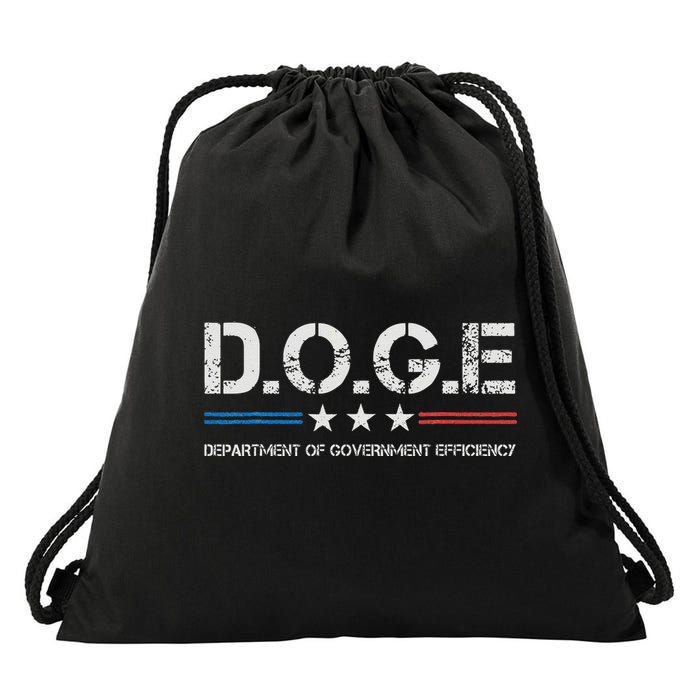 Doge D.O.G.E. Department Of Government Efficiency Drawstring Bag