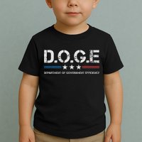 Doge D.O.G.E. Department Of Government Efficiency Toddler T-Shirt