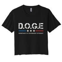 Doge D.O.G.E. Department Of Government Efficiency Women's Crop Top Tee