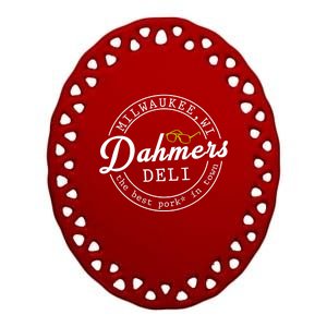 Dahmer's Deli Ceramic Oval Ornament