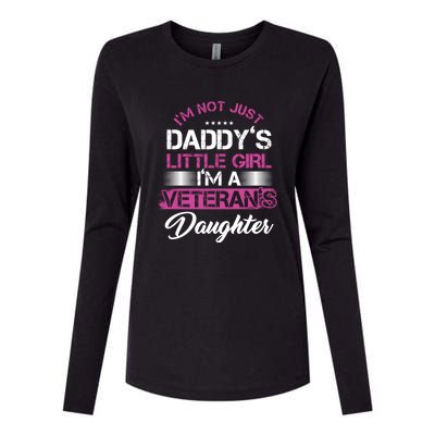 Daddy Dad Daughter Veterans Veteran Father Gift Womens Cotton Relaxed Long Sleeve T-Shirt