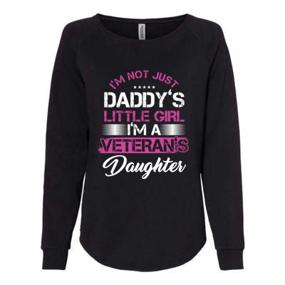 Daddy Dad Daughter Veterans Veteran Father Gift Womens California Wash Sweatshirt