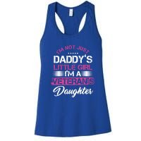 Daddy Dad Daughter Veterans Veteran Father Gift Women's Racerback Tank