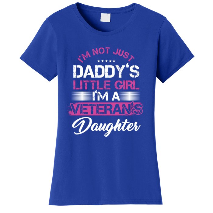 Daddy Dad Daughter Veterans Veteran Father Gift Women's T-Shirt