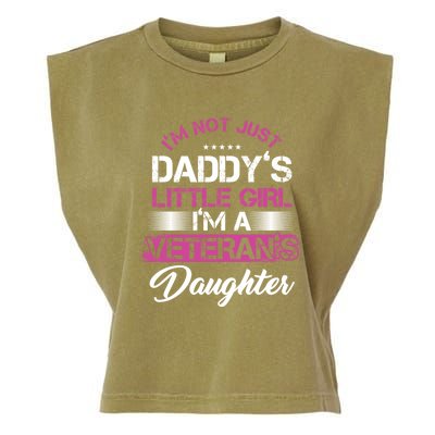 Daddy Dad Daughter Veterans Veteran Father Gift Garment-Dyed Women's Muscle Tee