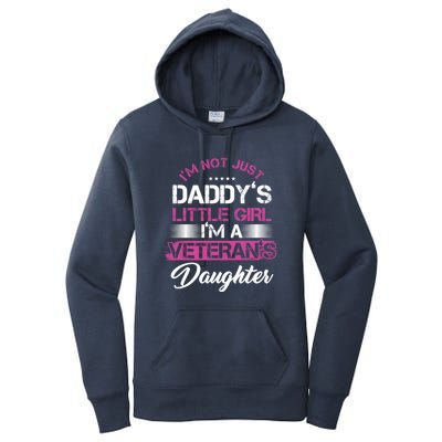 Daddy Dad Daughter Veterans Veteran Father Gift Women's Pullover Hoodie