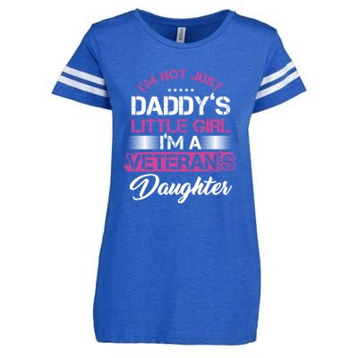 Daddy Dad Daughter Veterans Veteran Father Gift Enza Ladies Jersey Football T-Shirt