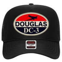 Douglas Dc3 Dakota High Crown Mesh Back Trucker Hat