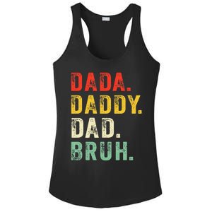 Dada Daddy Dad Bruh Fathers Day Dad Ladies PosiCharge Competitor Racerback Tank