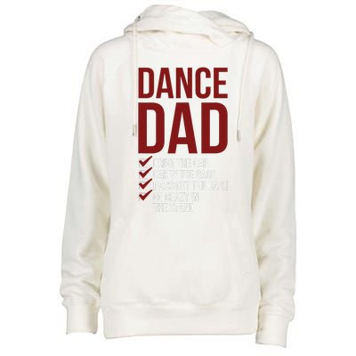 Dance Dad Dancing Dad Of A Dancer Father Womens Funnel Neck Pullover Hood