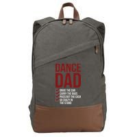 Dance Dad Dancing Dad Of A Dancer Father Cotton Canvas Backpack