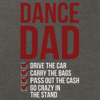 Dance Dad Dancing Dad Of A Dancer Father Cotton Canvas Backpack