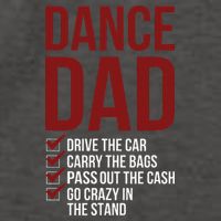 Dance Dad Dancing Dad Of A Dancer Father Vector Backpack