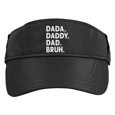 Dada Daddy Dad Bruh Funny Fathers Day Gift Adult Drive Performance Visor