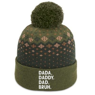 Dada Daddy Dad Bruh Funny Fathers Day Gift The Baniff Cuffed Pom Beanie