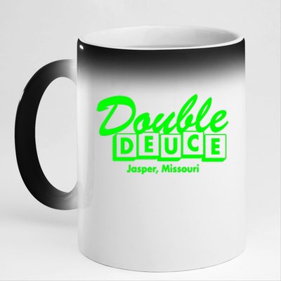 Double Deuce 11oz Black Color Changing Mug