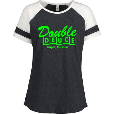 Double Deuce Enza Ladies Jersey Colorblock Tee